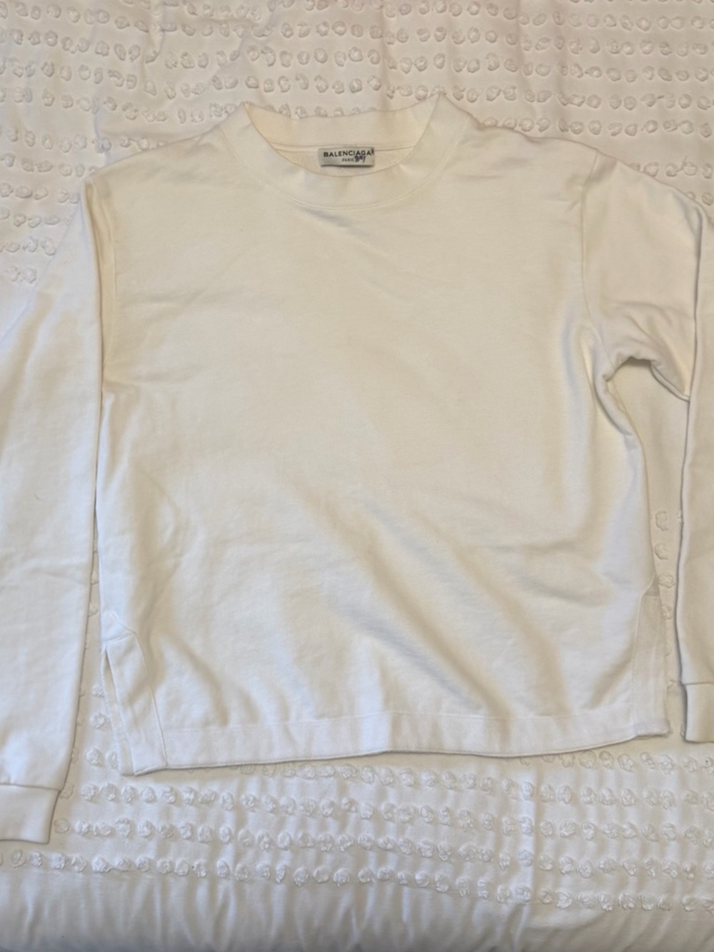 Balenciaga White Jumper / Sweatshirt Sz S - Picture 4 of 15